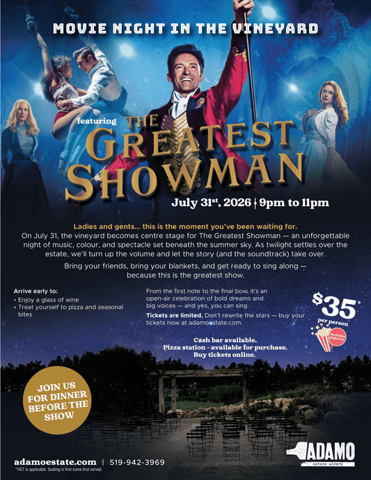 Movie Night In The Vineyard: The Greatest Showman