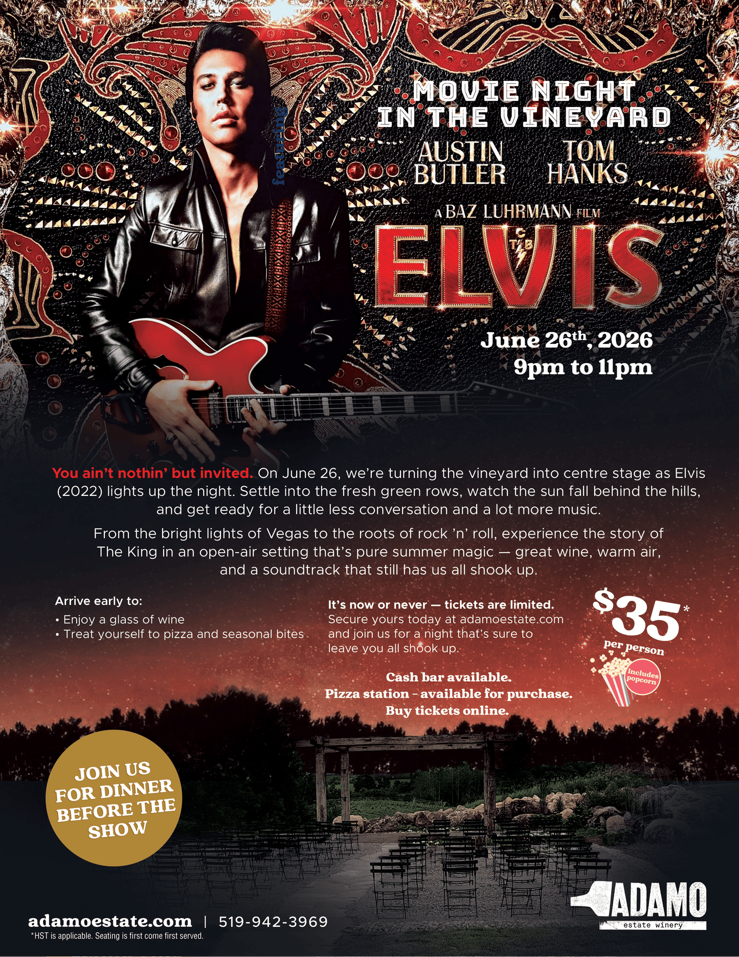 Movie Night In The Vineyard: Elvis