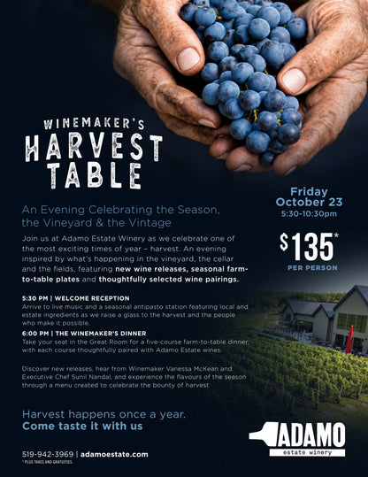 Winemaker's Harvest Table